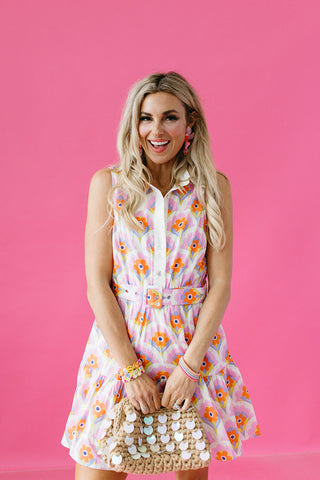Marissa Floral Belted Mini Dress