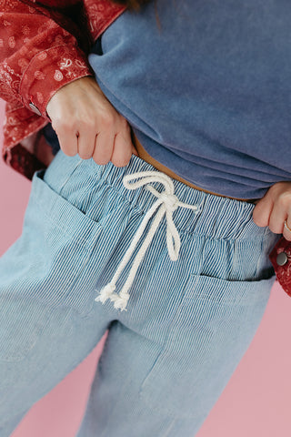 Nell Stripe Denim Pants