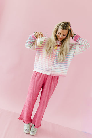 Terri Polka Dot Pants in Berry