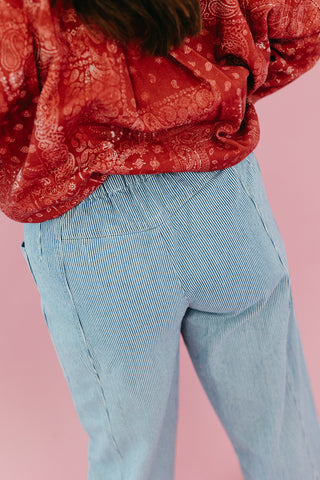 Nell Stripe Denim Pants