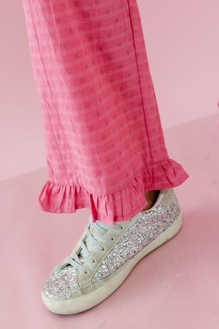 Terri Polka Dot Pants in Berry