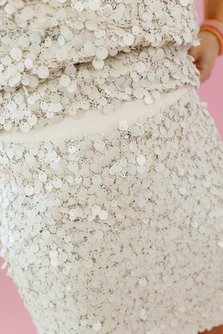 Phoebe Sequin Mini Skirt