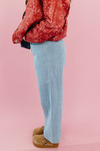 Nell Stripe Denim Pants