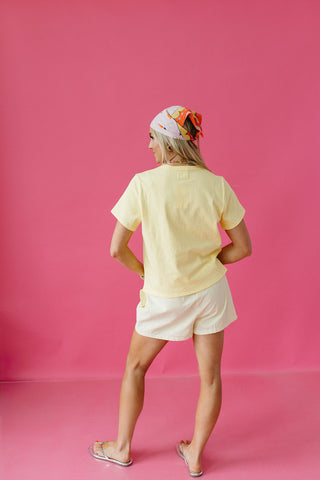 Sarah Basic Tee in Butter