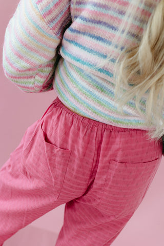 Terri Polka Dot Pants in Berry