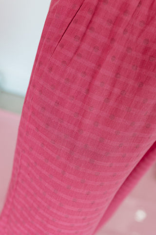 Terri Polka Dot Pants in Berry