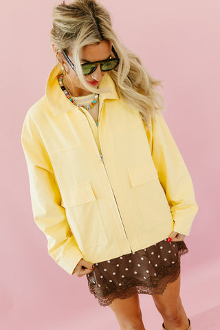 Courtney Zip Jacket in Lemon