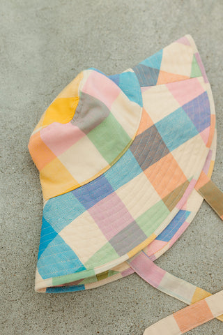Rainbow Plaid Beachy Bucket Hat