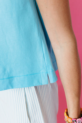 Bea Knit Tank Top in Blue