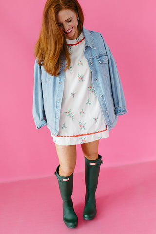 Marielle Embroidered Shift Dress