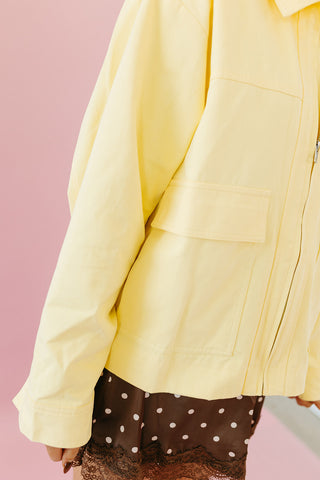 Courtney Zip Jacket in Lemon