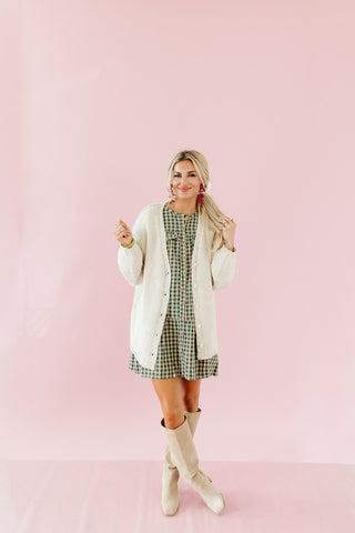 Helena Chunky Cardigan in Oatmeal
