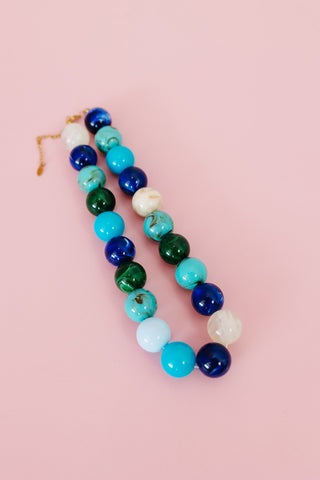 Sea Glass Beaded Necklace