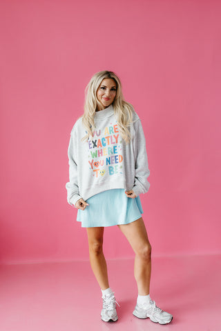 Life Is Good Reversible Mock Neck Sweatshirt