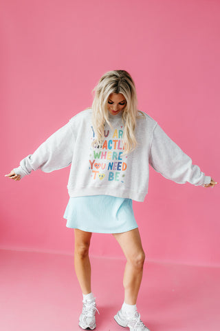 Life Is Good Reversible Mock Neck Sweatshirt