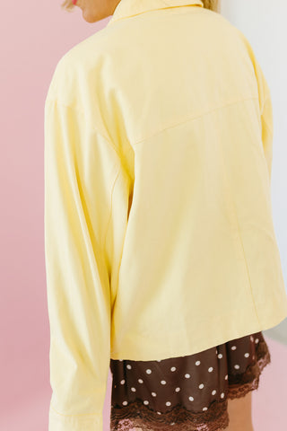 Courtney Zip Jacket in Lemon
