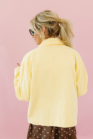 Courtney Zip Jacket in Lemon