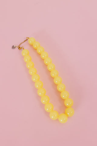 Chunky Beaded Necklace - Gold