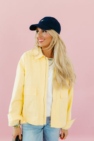 Courtney Zip Jacket in Lemon