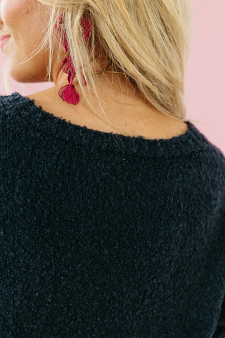 Kellan Soft Button Cardigan in Navy