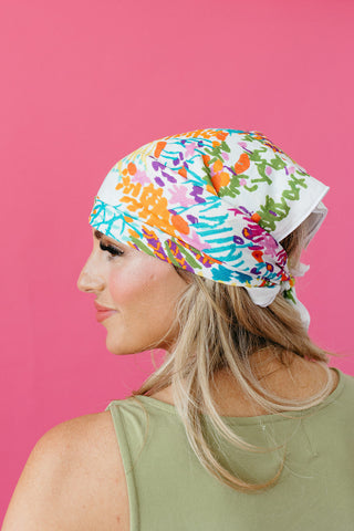 Delilah Floral Bandana Scarf