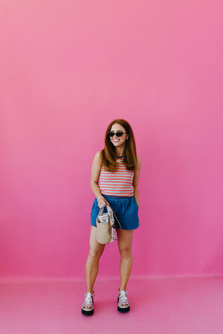 Poppy Stripe Tank