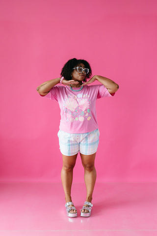 Katrina Sea Shell Oversized Graphic Tee