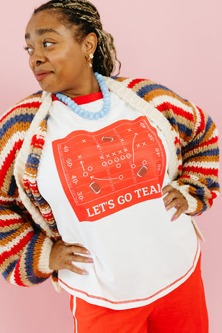 Play Book Tee in Red