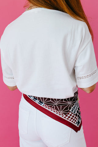 Patch Mix Print Bandana Scarf