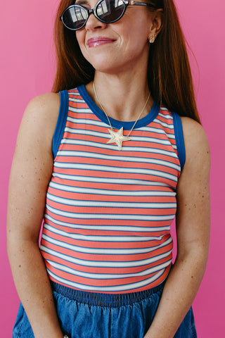 Poppy Stripe Tank