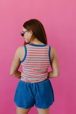 Poppy Stripe Tank