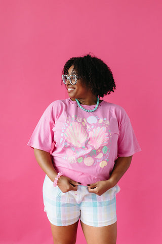 Katrina Sea Shell Oversized Graphic Tee