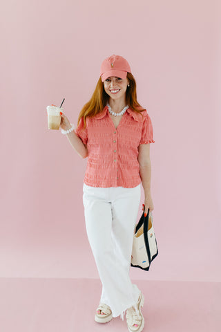 Celia Button Up Top