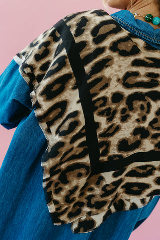 Leopard Oversized Square Scarf