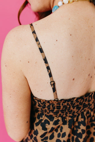 Reese Mini Dress in Leopard