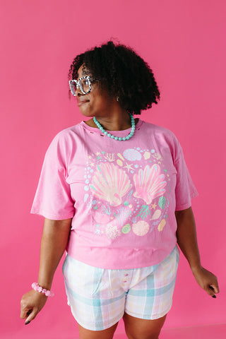 Katrina Sea Shell Oversized Graphic Tee