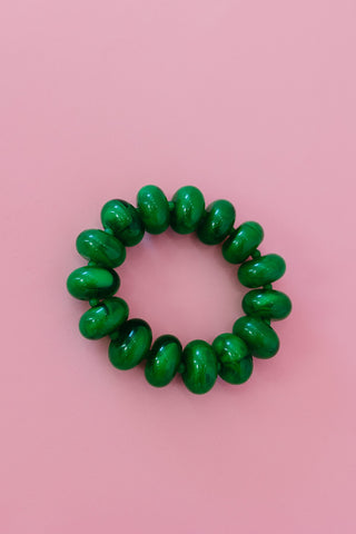 Sugar Beads Necklace/Bracelet Set in Green