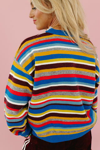 Dane Multi Color Stripe Sweater