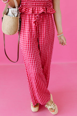 Ivy Smocked Gingham Pants