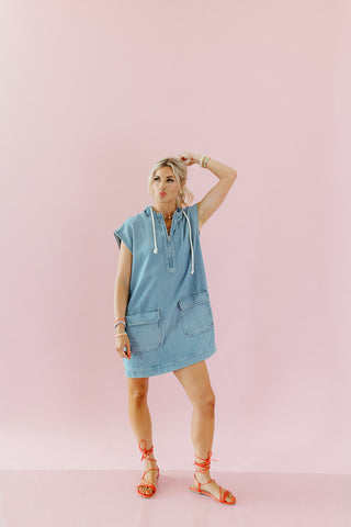 Faye Hooded Mini Dress