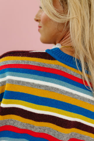 Dane Multi Color Stripe Sweater