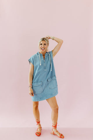 Faye Hooded Mini Dress
