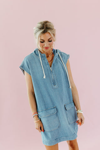 Faye Hooded Mini Dress