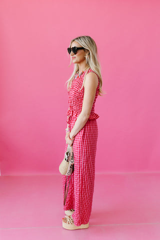 Ivy Smocked Gingham Pants