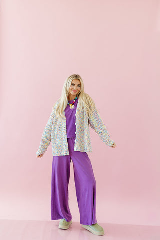 Neely Long Sleeve Top in Plum