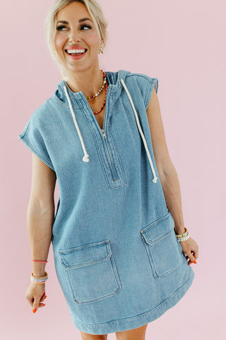 Faye Hooded Mini Dress
