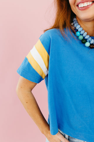 Amara Color Block Sleeve Tee