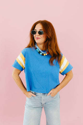Amara Color Block Sleeve Tee