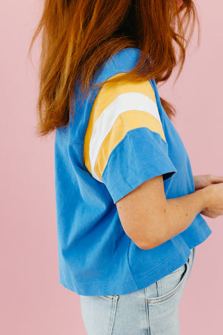 Amara Color Block Sleeve Tee