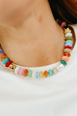 Hilton Beaded Pearl Necklace